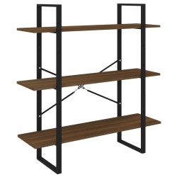 vidaXL Bücherregal Braun Eichen-Optik 100x30x105 cm Holzwerkstoff