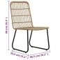 vidaXL 3-tlg. Bistro-Set Poly Rattan Eiche vidaXL 3-tlg. Bistro-Set Poly Rattan Eiche