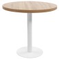 vidaXL Bistrotisch Hellbraun 80 cm MDF vidaXL Bistrotisch Hellbraun 80 cm MDF
