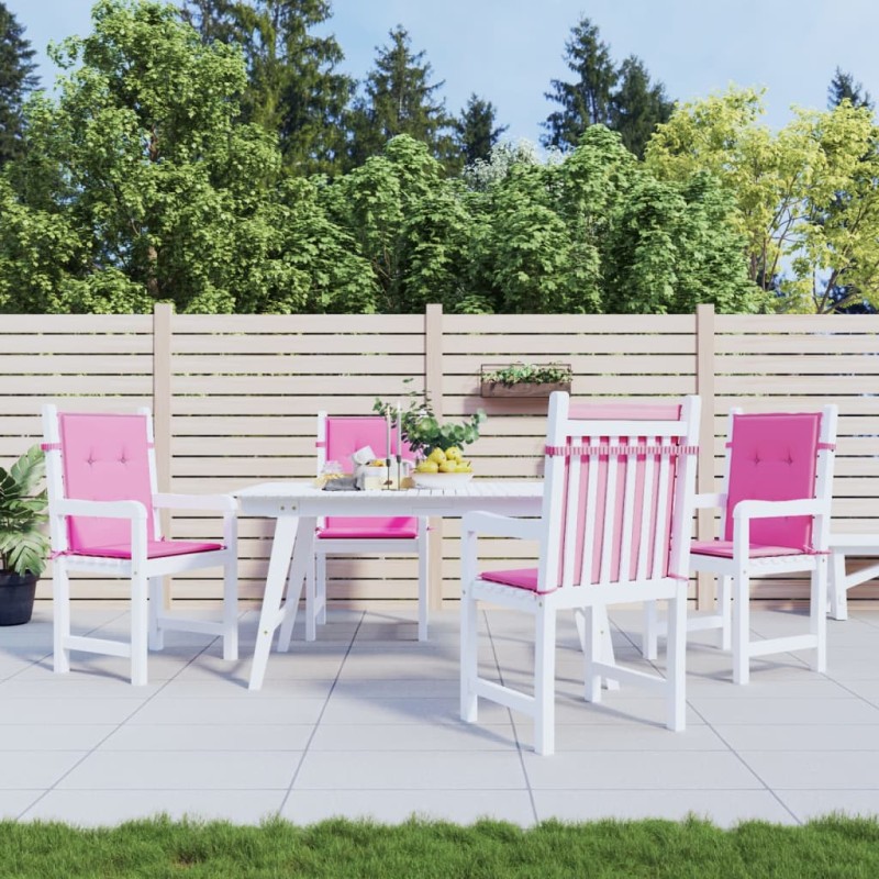 vidaXL Niedriglehner-Auflagen 4 Stk. Rosa Stoff vidaXL Niedriglehner-Auflagen 4 Stk. Rosa Stoff