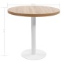 vidaXL Bistrotisch Hellbraun 80 cm MDF vidaXL Bistrotisch Hellbraun 80 cm MDF