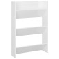 vidaXL Wand-Schuhschrank Hochglanz-Weiß 60x18x90 cm Holzwerkstoff vidaXL Wand-Schuhschrank Hochglanz-Weiß 60x18x90 cm Holzwerkstoff