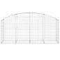vidaXL Gabione mit Hochbogen 200x50x80/100 cm Verzinktes Eisen vidaXL Gabione mit Hochbogen 200x50x80/100 cm Verzinktes Eisen