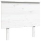 vidaXL Kopfteil Weiß 94x6x82,5 cm Massivholz Kiefer