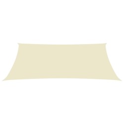 vidaXL Sonnensegel Oxford-Gewebe Rechteckig 3x5 m Creme