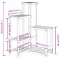 vidaXL Blumenständer 62,5x61,5x101,5 cm Massivholz Tanne vidaXL Blumenständer 62,5x61,5x101,5 cm Massivholz Tanne