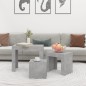 vidaXL Satztische 3-tlg. Betongrau Holzwerkstoff vidaXL Satztische 3-tlg. Betongrau Holzwerkstoff