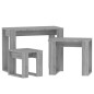 vidaXL Satztische 3 Stk. Grau Sonoma Holzwerkstoff vidaXL Satztische 3 Stk. Grau Sonoma Holzwerkstoff