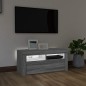 vidaXL TV-Schrank mit LED-Leuchten Grau Sonoma 90x35x40 cm vidaXL TV-Schrank mit LED-Leuchten Grau Sonoma 90x35x40 cm