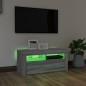 vidaXL TV-Schrank mit LED-Leuchten Grau Sonoma 90x35x40 cm vidaXL TV-Schrank mit LED-Leuchten Grau Sonoma 90x35x40 cm