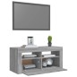 vidaXL TV-Schrank mit LED-Leuchten Grau Sonoma 90x35x40 cm vidaXL TV-Schrank mit LED-Leuchten Grau Sonoma 90x35x40 cm