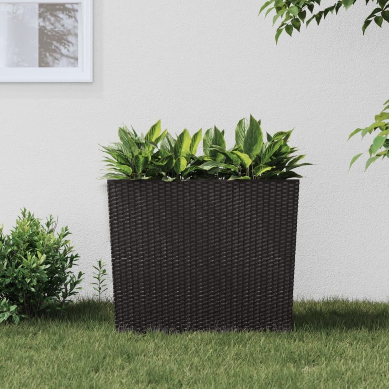 Pflanzkübel mit herausnehmbaren Einsatz Braun 12/44 L PP-Rattan Pflanzkübel mit herausnehmbaren Einsatz Braun 12/44 L PP-Rattan