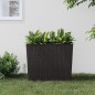 Pflanzkübel mit herausnehmbaren Einsatz Braun 12/44 L PP-Rattan Pflanzkübel mit herausnehmbaren Einsatz Braun 12/44 L PP-Rattan