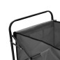 vidaXL Klappbarer Handwagen Stahl Grau vidaXL Klappbarer Handwagen Stahl Grau