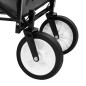 vidaXL Klappbarer Handwagen Stahl Grau vidaXL Klappbarer Handwagen Stahl Grau