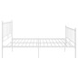 vidaXL Bett Weiß Metall 180x200 cm vidaXL Bett Weiß Metall 180x200 cm
