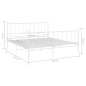 vidaXL Bett Weiß Metall 180x200 cm vidaXL Bett Weiß Metall 180x200 cm