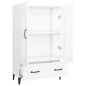 vidaXL Highboard Weiß 70x31x115 cm Holzwerkstoff vidaXL Highboard Weiß 70x31x115 cm Holzwerkstoff