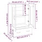 vidaXL Highboard Weiß 70x31x115 cm Holzwerkstoff vidaXL Highboard Weiß 70x31x115 cm Holzwerkstoff