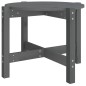 vidaXL Couchtisch Grau Ø 62,5x45 cm Massivholz Kiefer vidaXL Couchtisch Grau Ø 62,5x45 cm Massivholz Kiefer