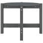 vidaXL Couchtisch Grau Ø 62,5x45 cm Massivholz Kiefer vidaXL Couchtisch Grau Ø 62,5x45 cm Massivholz Kiefer