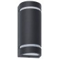 vidaXL Außenwandleuchten 2 Stk. 35 W Schwarz Halbrund vidaXL Außenwandleuchten 2 Stk. 35 W Schwarz Halbrund