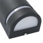 vidaXL Außenwandleuchten 2 Stk. 35 W Schwarz Halbrund vidaXL Außenwandleuchten 2 Stk. 35 W Schwarz Halbrund