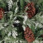 vidaXL Weihnachtsbaum mit Zapfen Grün und Weiß 150 cm PVC & PE vidaXL Weihnachtsbaum mit Zapfen Grün und Weiß 150 cm PVC & PE