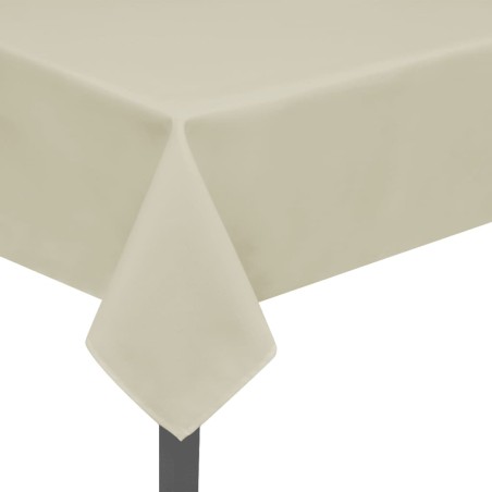 vidaXL Tischdecken 5 Stk Creme 170x130 cm