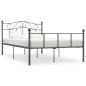vidaXL Bettgestell Grau Metall 140×200 cm vidaXL Bettgestell Grau Metall 140×200 cm