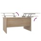 vidaXL Couchtisch Sonoma-Eiche 80x50x42,5 cm Holzwerkstoff vidaXL Couchtisch Sonoma-Eiche 80x50x42,5 cm Holzwerkstoff