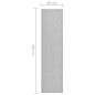 vidaXL Teppichläufer Hellgrau 80x300 cm vidaXL Teppichläufer Hellgrau 80x300 cm