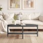 vidaXL Couchtisch Grau 118x63x45 cm Massivholz Kiefer vidaXL Couchtisch Grau 118x63x45 cm Massivholz Kiefer