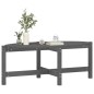 vidaXL Couchtisch Grau 118x63x45 cm Massivholz Kiefer vidaXL Couchtisch Grau 118x63x45 cm Massivholz Kiefer