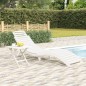 vidaXL Sonnenliege Weiß 184x55x64 cm Massivholz Akazie vidaXL Sonnenliege Weiß 184x55x64 cm Massivholz Akazie