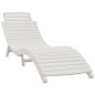 vidaXL Sonnenliege Weiß 184x55x64 cm Massivholz Akazie vidaXL Sonnenliege Weiß 184x55x64 cm Massivholz Akazie