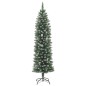vidaXL Künstlicher Weihnachtsbaum mit Ständer Schlank 240 cm PVC vidaXL Künstlicher Weihnachtsbaum mit Ständer Schlank 240 cm PVC