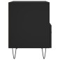 vidaXL Nachttische 2 Stk. Schwarz 40x35x47,5 cm Holzwerkstoff