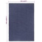 vidaXL Teppich Rechteckig Marineblau 160x230 cm Baumwolle vidaXL Teppich Rechteckig Marineblau 160x230 cm Baumwolle