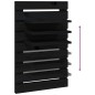 vidaXL Wand-Nachttische 2 Stk. Schwarz Massivholz Kiefer vidaXL Wand-Nachttische 2 Stk. Schwarz Massivholz Kiefer