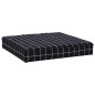 Palettenkissen Schwarz Karomuster 60x60x8 cm Oxford-Gewebe Palettenkissen Schwarz Karomuster 60x60x8 cm Oxford-Gewebe