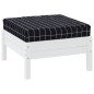 Palettenkissen Schwarz Karomuster 60x60x8 cm Oxford-Gewebe Palettenkissen Schwarz Karomuster 60x60x8 cm Oxford-Gewebe