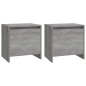 vidaXL Nachttische 2 Stk. Grau Sonoma 45x34x44,5cm Holzwerkstoff vidaXL Nachttische 2 Stk. Grau Sonoma 45x34x44,5cm Holzwerkstoff
