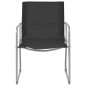 vidaXL 4-tlg. Garten-Lounge-Set Stoff und Stahl Schwarz vidaXL 4-tlg. Garten-Lounge-Set Stoff und Stahl Schwarz
