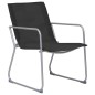 vidaXL 4-tlg. Garten-Lounge-Set Stoff und Stahl Schwarz vidaXL 4-tlg. Garten-Lounge-Set Stoff und Stahl Schwarz