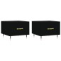vidaXL Couchtische 2 Stk. Schwarz 50x50x40 cm Holzwerkstoff vidaXL Couchtische 2 Stk. Schwarz 50x50x40 cm Holzwerkstoff