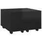vidaXL Couchtisch Hochglanz-Schwarz 60x60x38 cm Holzwerkstoff