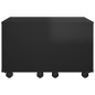 vidaXL Couchtisch Hochglanz-Schwarz 60x60x38 cm Holzwerkstoff