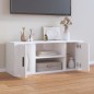 vidaXL TV-Schrank Hochglanz-Weiß 100x35x40 cm Holzwerkstoff