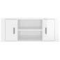 vidaXL TV-Schrank Hochglanz-Weiß 100x35x40 cm Holzwerkstoff